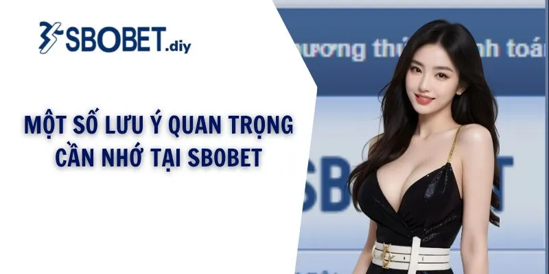 Một số lưu ý quan trọng cần nhớ tại SBOBET